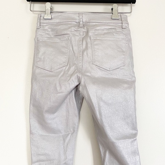 Gap Denim Silver Foil Stretch High Rise Jegging 8 - Picture 5 of 6